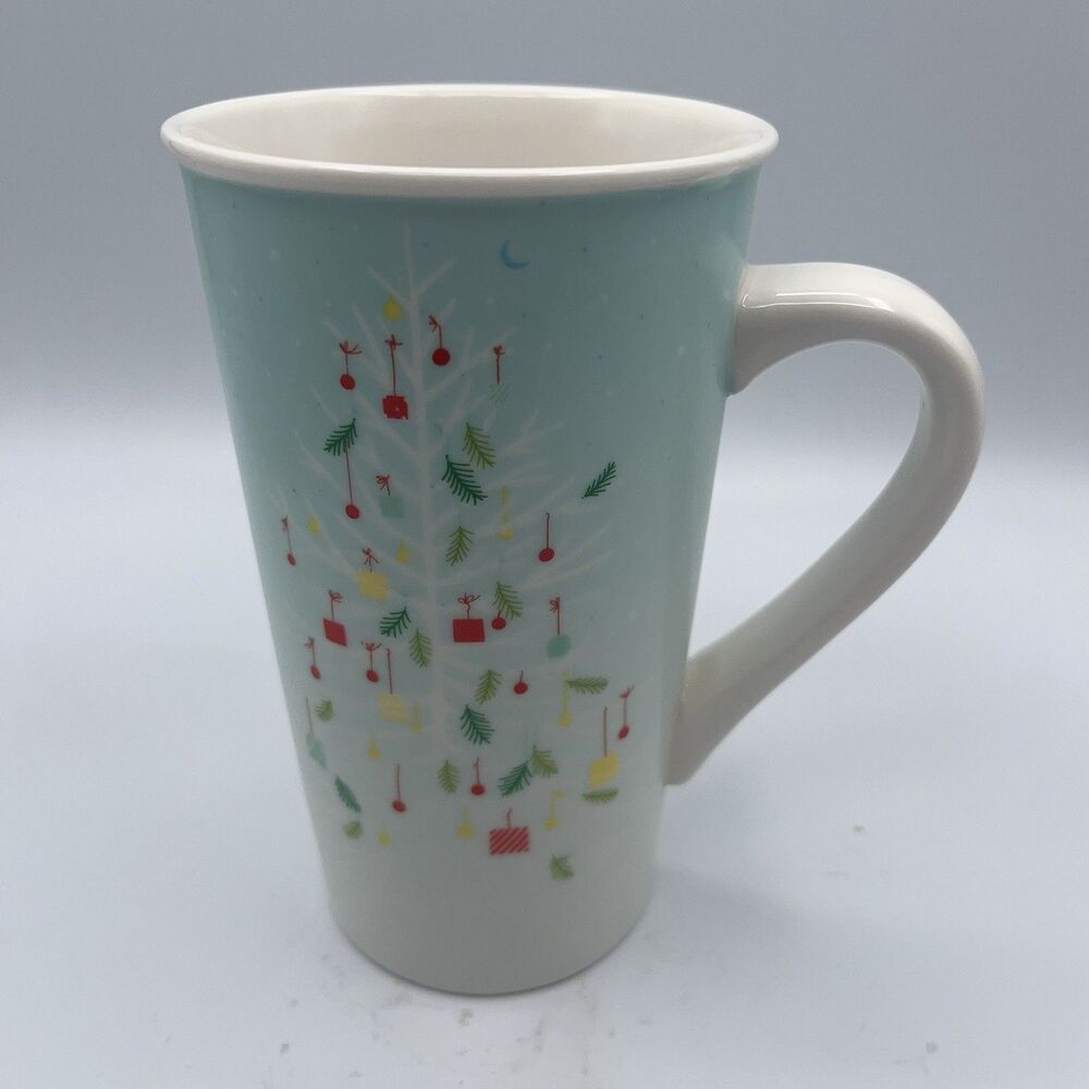 Christmas Starbucks 16 Oz Mug 2019 Light Blue Christmas Tree